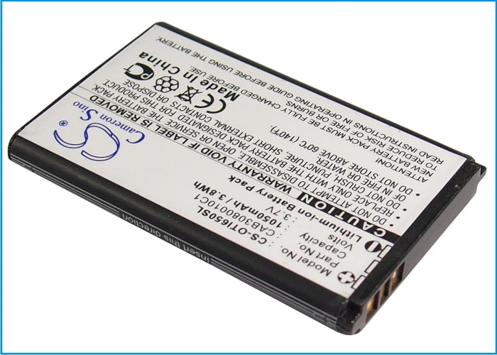 Alcatel OTI650 Replacement Battery BatteryClerkcom Mobile Phone