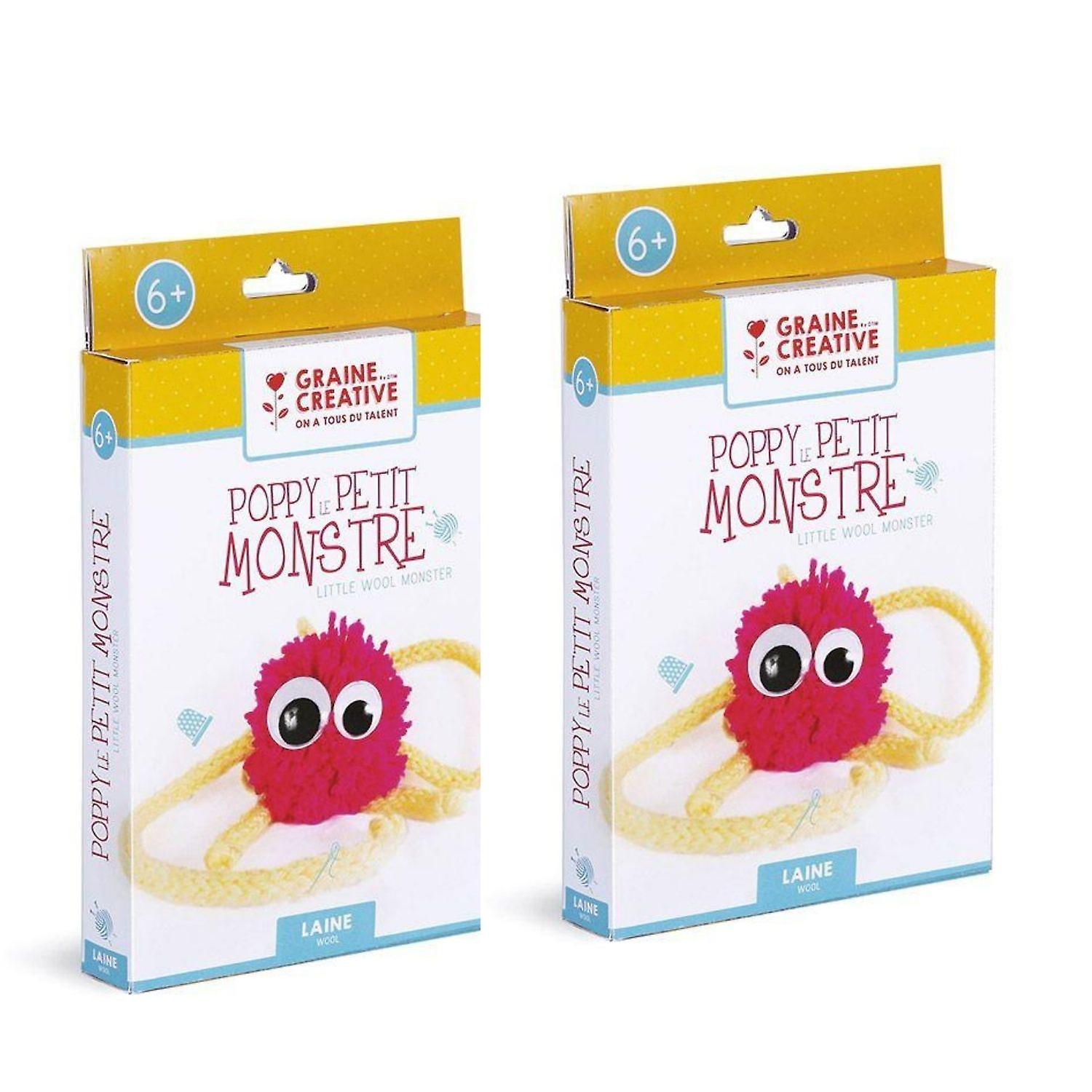 2 boxes for children Laine et Tricotin - Poppy the little monster