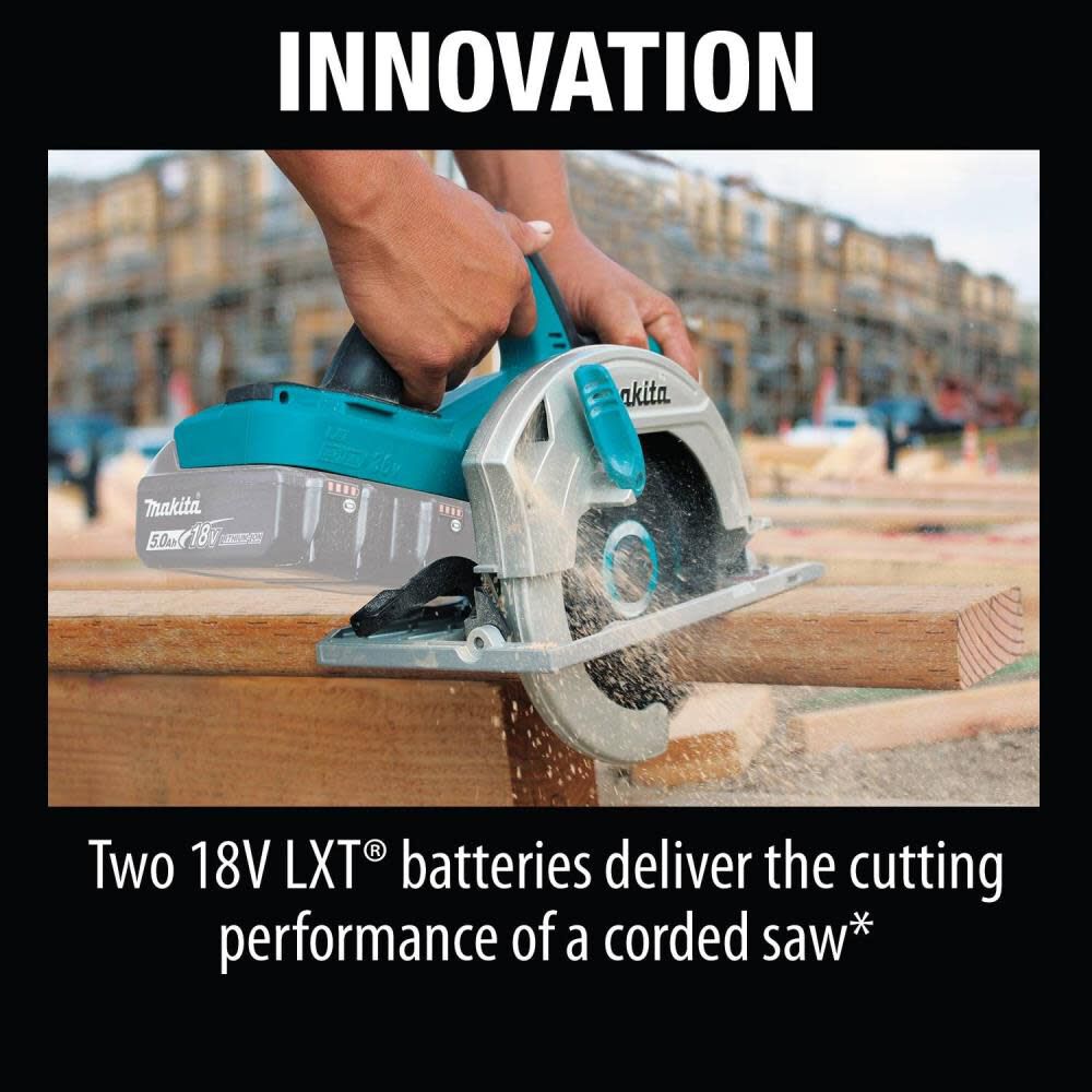 Makita 18V X2 LXT Lithium-Ion (36V) Cordless 7-1/4 In. Circular Saw (Tool Only) XSH01Z from Makita