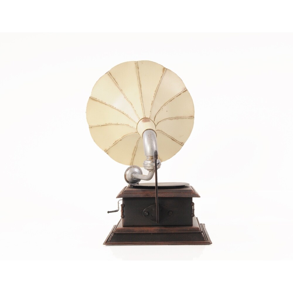 c1911 HMV Gramophone Built to Scale Model Sculpture   15.5\