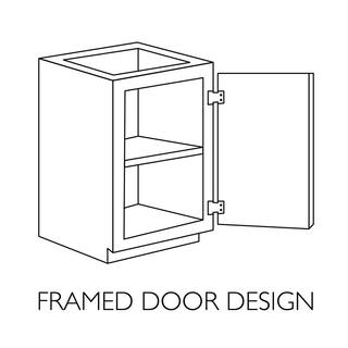 Design House Brookings Plywood Assembled Shaker 36x34.5x24 in. 2-Door Sink Base Kitchen Cabinet in Espresso 620286