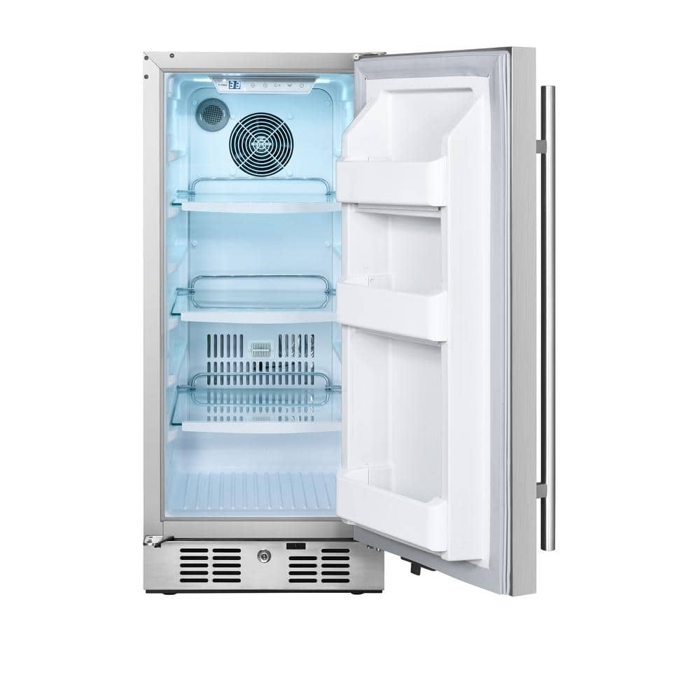 TITAN 15 in. 3.4 cu. ft. Built-In Outdoor Refrigerator in Stainless Steel OD-R15SDSZ01