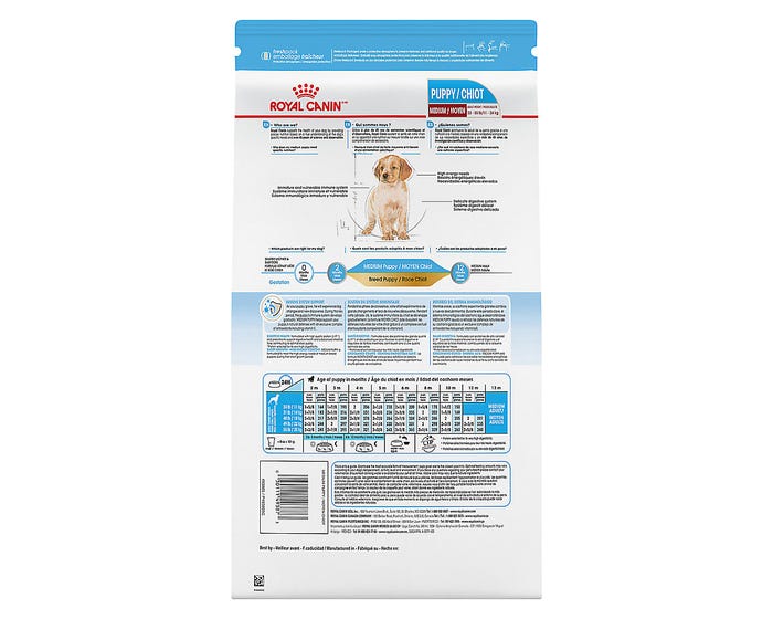 Royal Canin Size Health Nutrition Medium Breed Dry Puppy Food， 30 lb. Bag