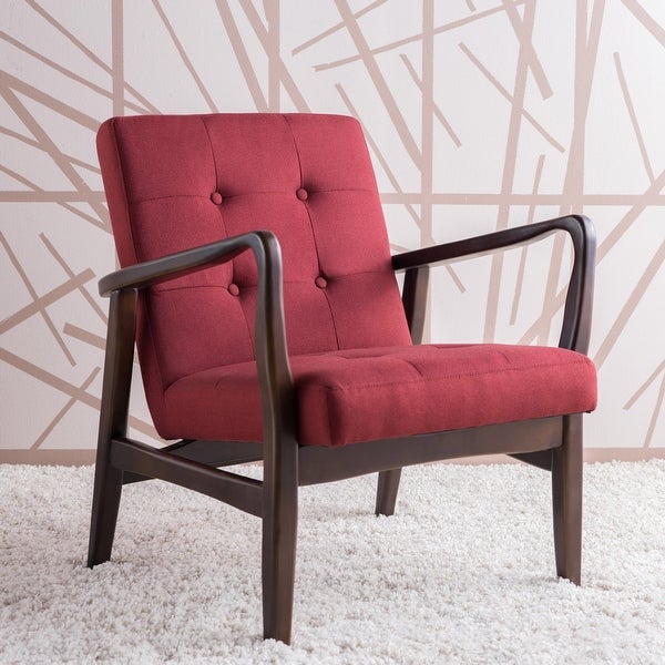 Brayden Mid-Century Fabric Club Chair by Christopher Knight Home