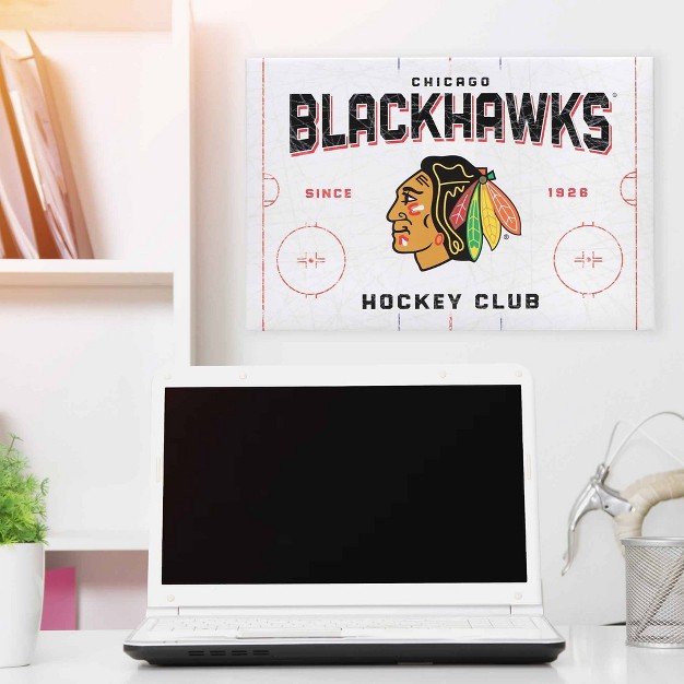 Nhl Chicago Blackhawks Rink Canvas