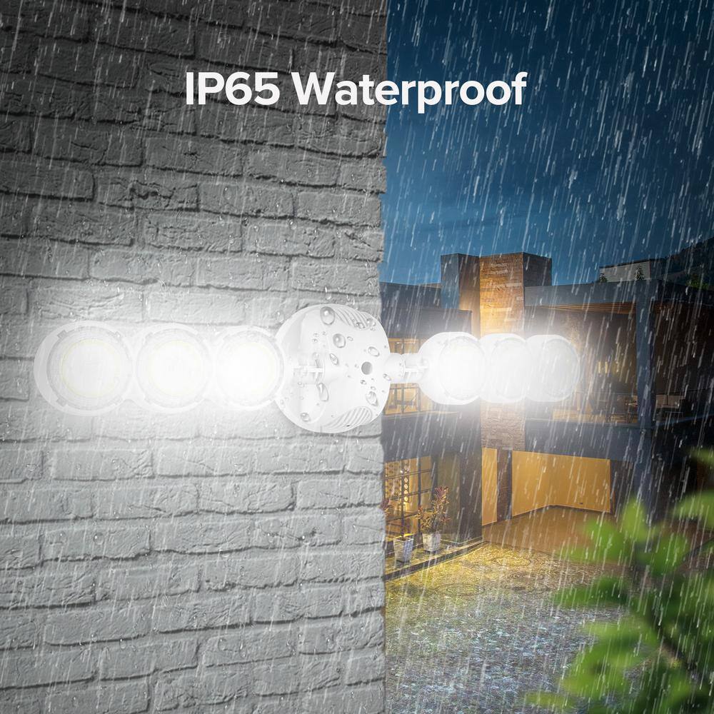 SANSI 45-Watt 6000 Lumens 5000K White Outdoor Integrated LED Flood Light with Dusk to Dawn 01-04-001-024502