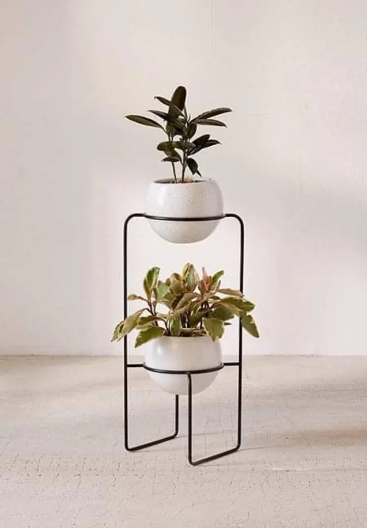 Non Slip Floor Planters Stand Eco Friendly Home Accessories garden Supplies Fancy Flower Stand Planter For Home decoration