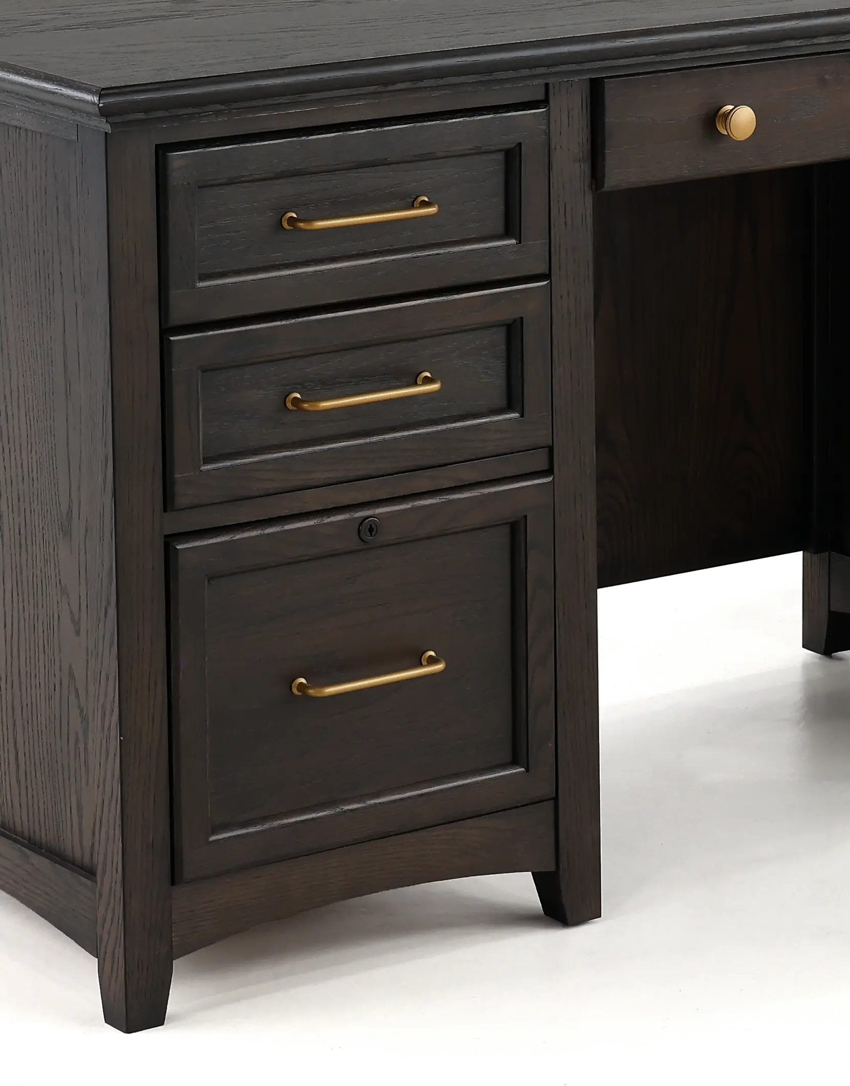 Addison Gray 66 Inch Executive Desk