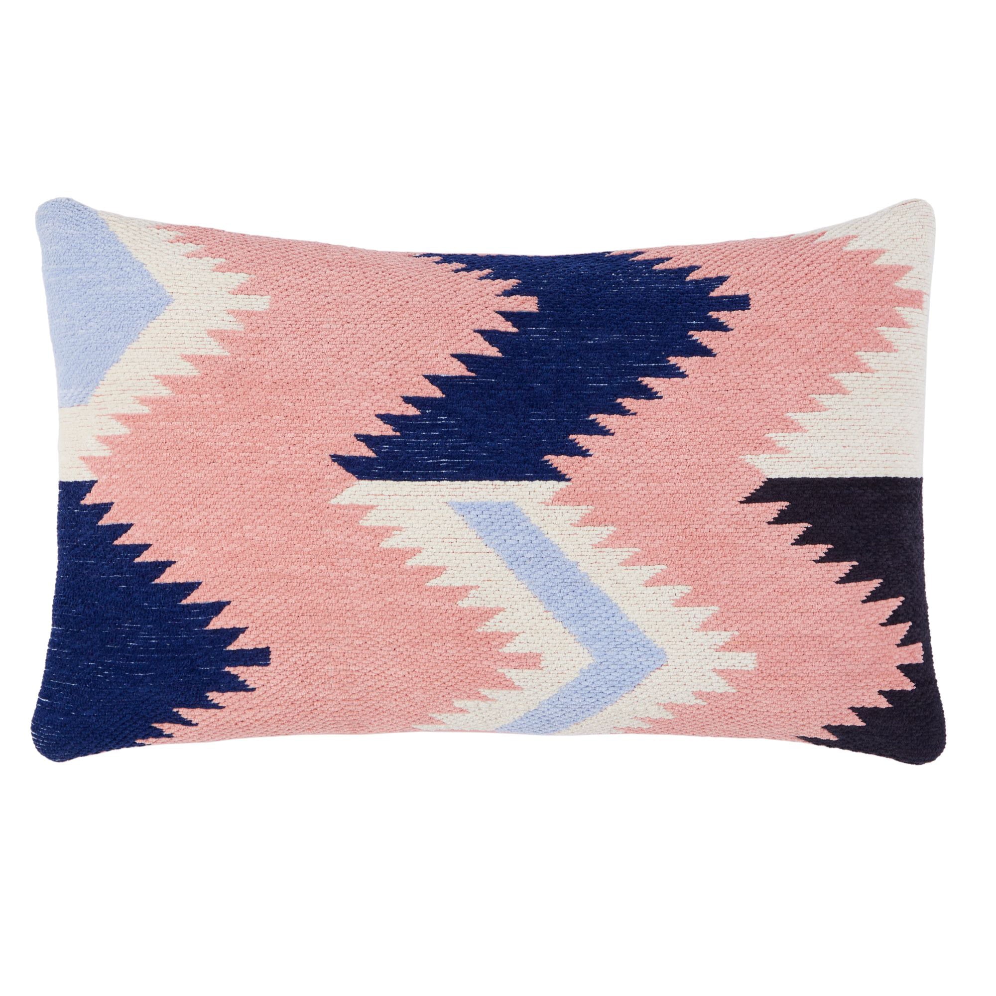 Wanda June Home Aztec Cotton Chenille Lumbar Pillow by Miranda Lambert, Multi, 14