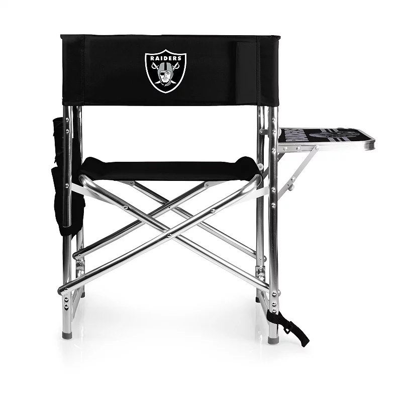 NFL Las Vegas Raiders Sports Chair with Side Table