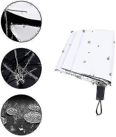 Mini Compact Umbrellas Lightweight Uv Protection Windproof Travel Umbrella For Sunny And Rainy