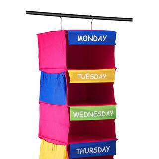 Home it 50 in. H multi Fabric Hanging Closet Organizer 4330