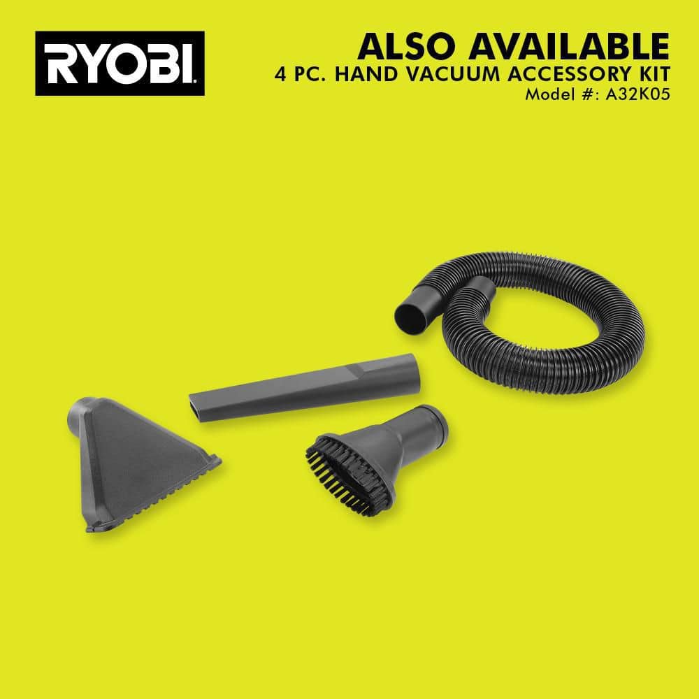 RYOBI ONE+ 18V Cordless Multi-Surface Handheld Vacuum Kit with 2.0 Ah Battery and Charger PCL705K