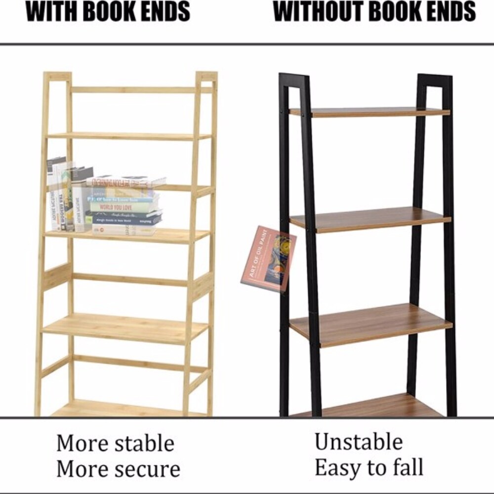 WTZ Bookshelf  Ladder Bookcase  4 Tier Tall Book case for Bedroom  Living Room  Office   20.6\