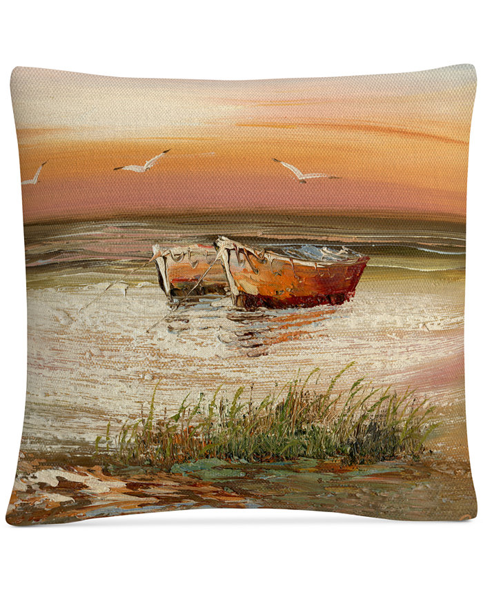 Baldwin Rio Florida Sunset Decorative Pillow， 16 x 16