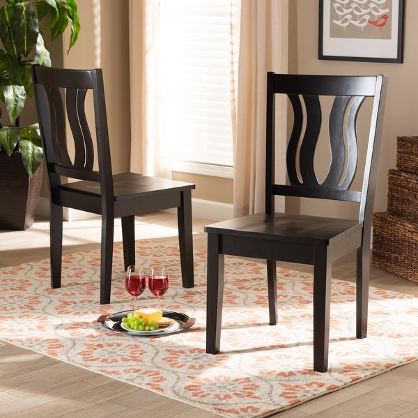 Fenton Mid-Century Modern 2-Piece Dining Chair Set