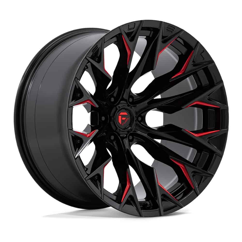 Fuel 1PC Wheels D823 22X12 6X5.5 G-BLK MILL C-RED -44MM