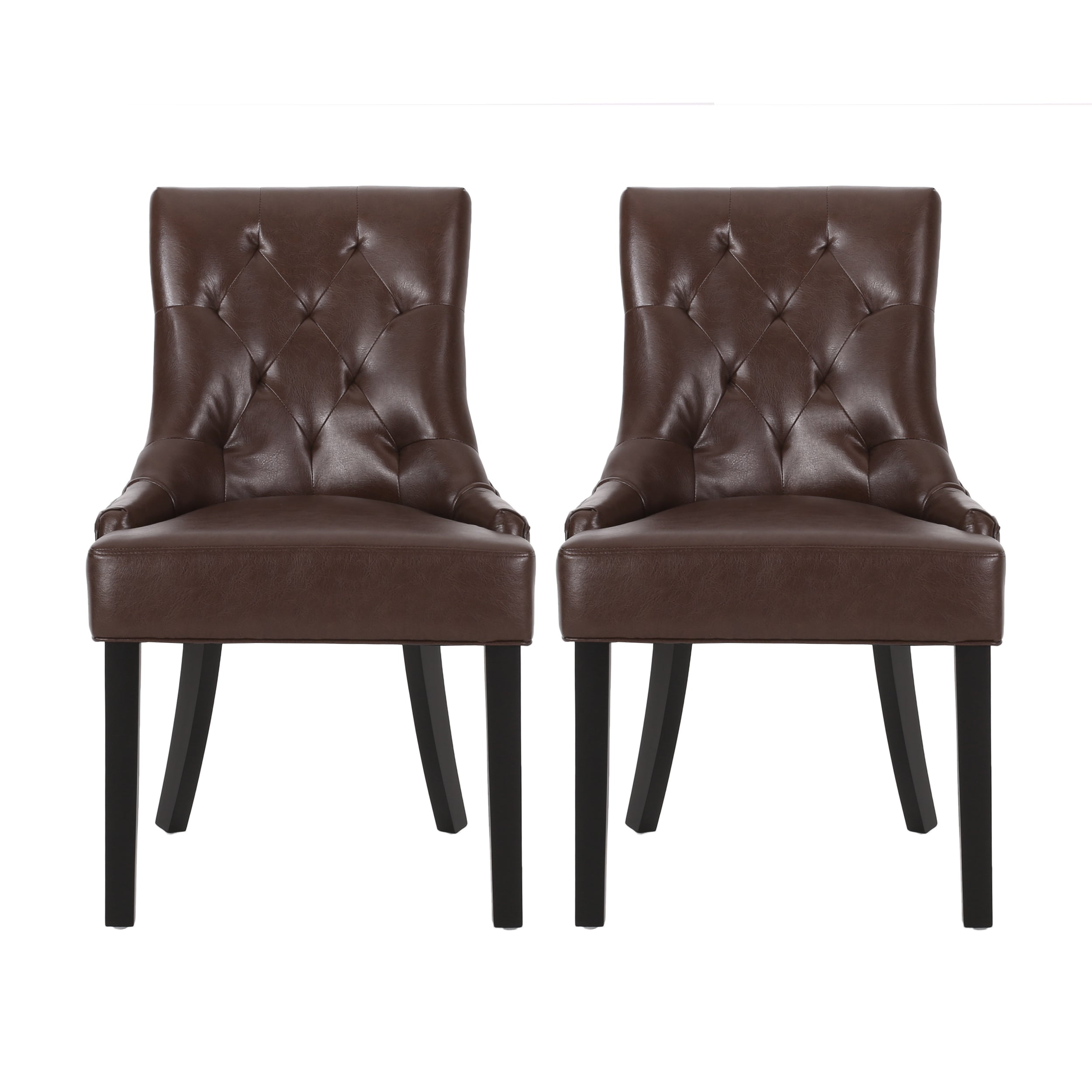 Maggie Contemporary Tufted Dining Chairs, Set of 2