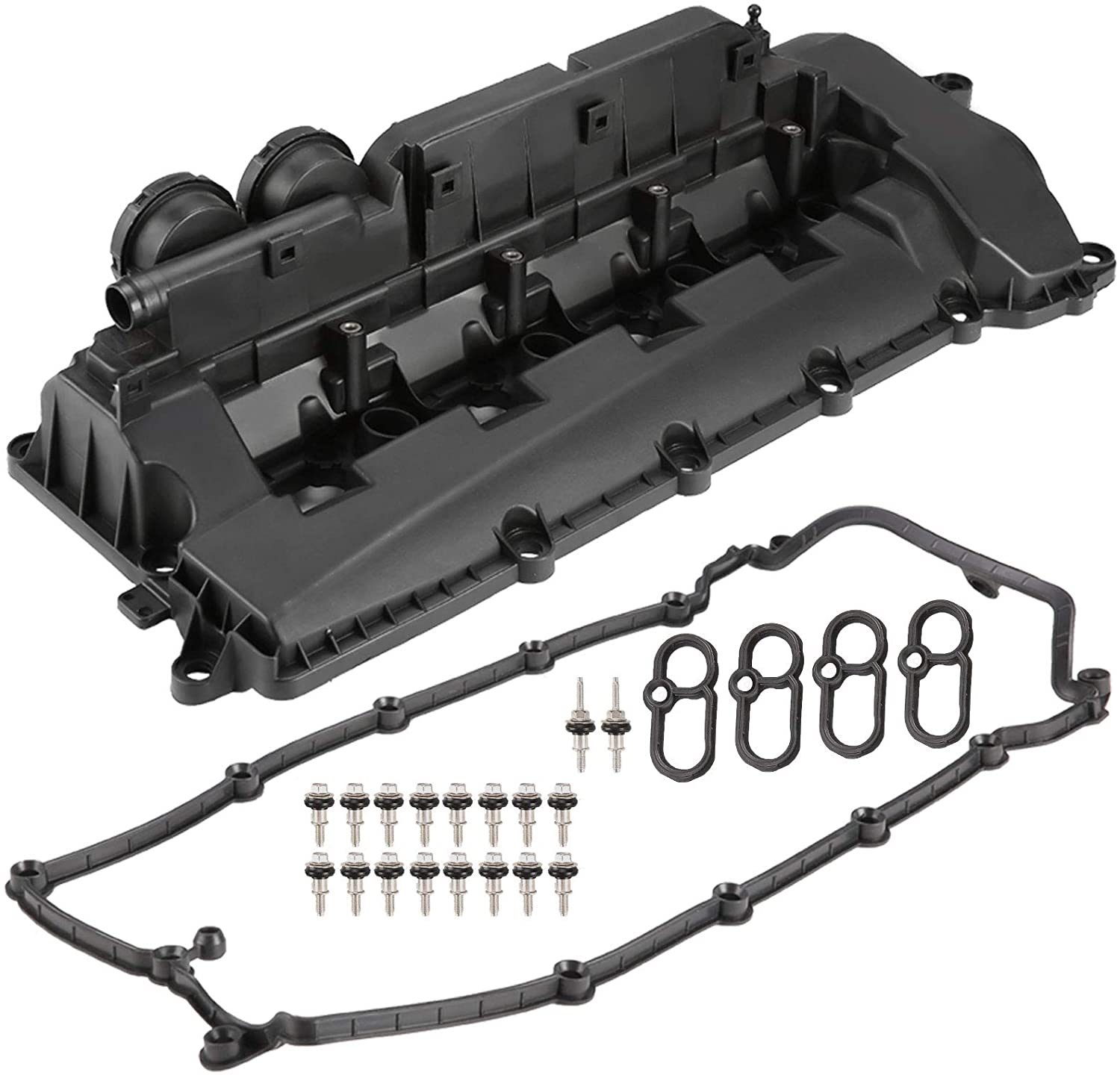 A-Premium Right Engine Valve Cover with Gasket and Bolts Compatible with Land Rover LR4 2010-2013 Range Rover (Sport) 2010-2017 V8 5.0L