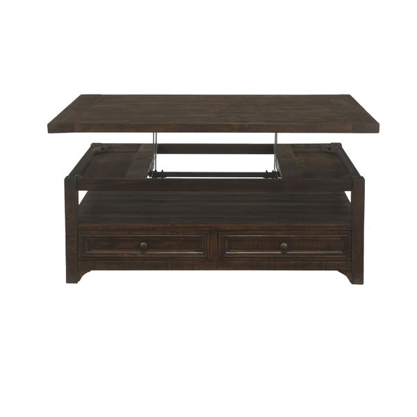 Carbon Loft Helcar Solid Wood Lift-Top Coffee Table