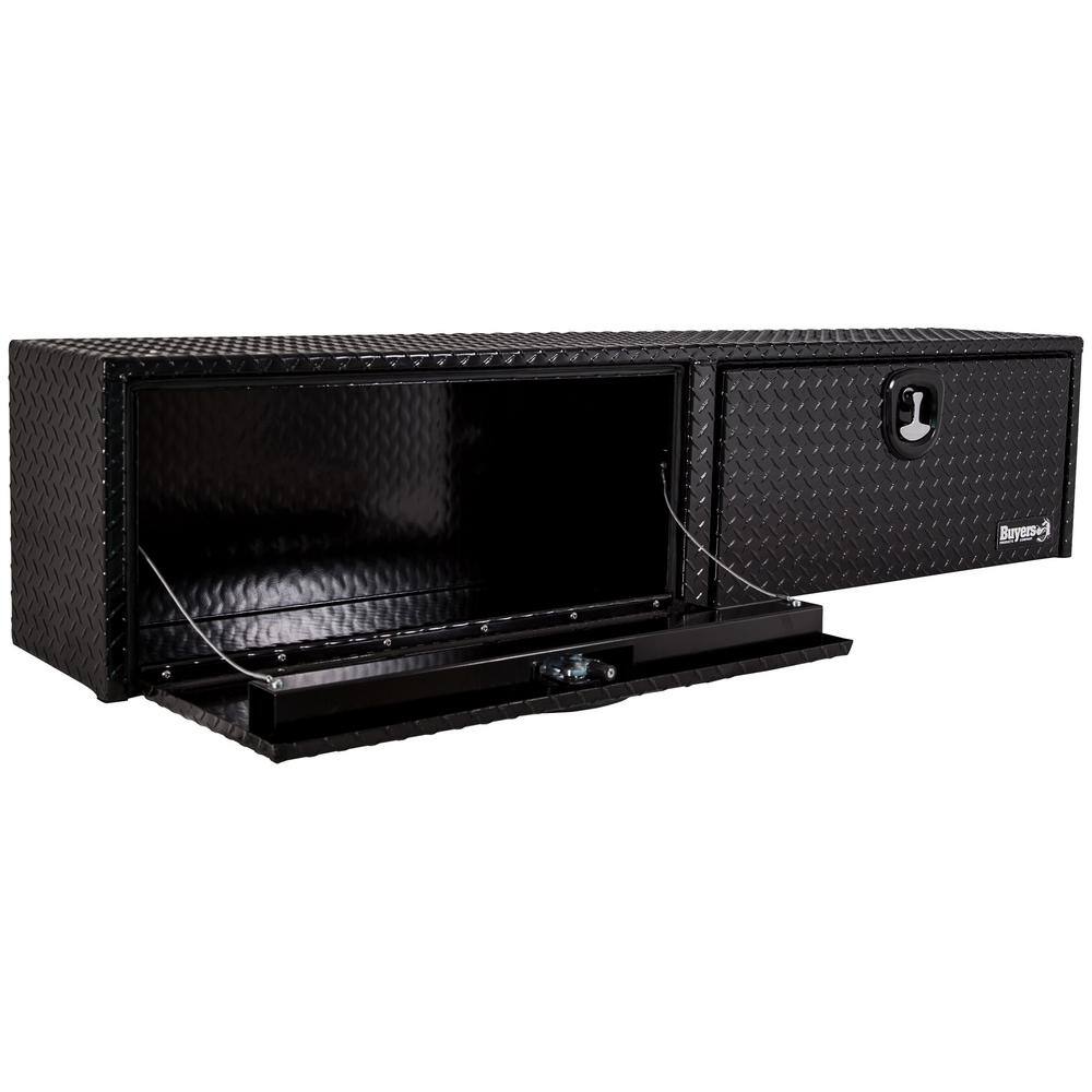 Buyers Products Company 72 in. Black Diamond Tread Aluminum Top Mount Truck Tool Box 1721551