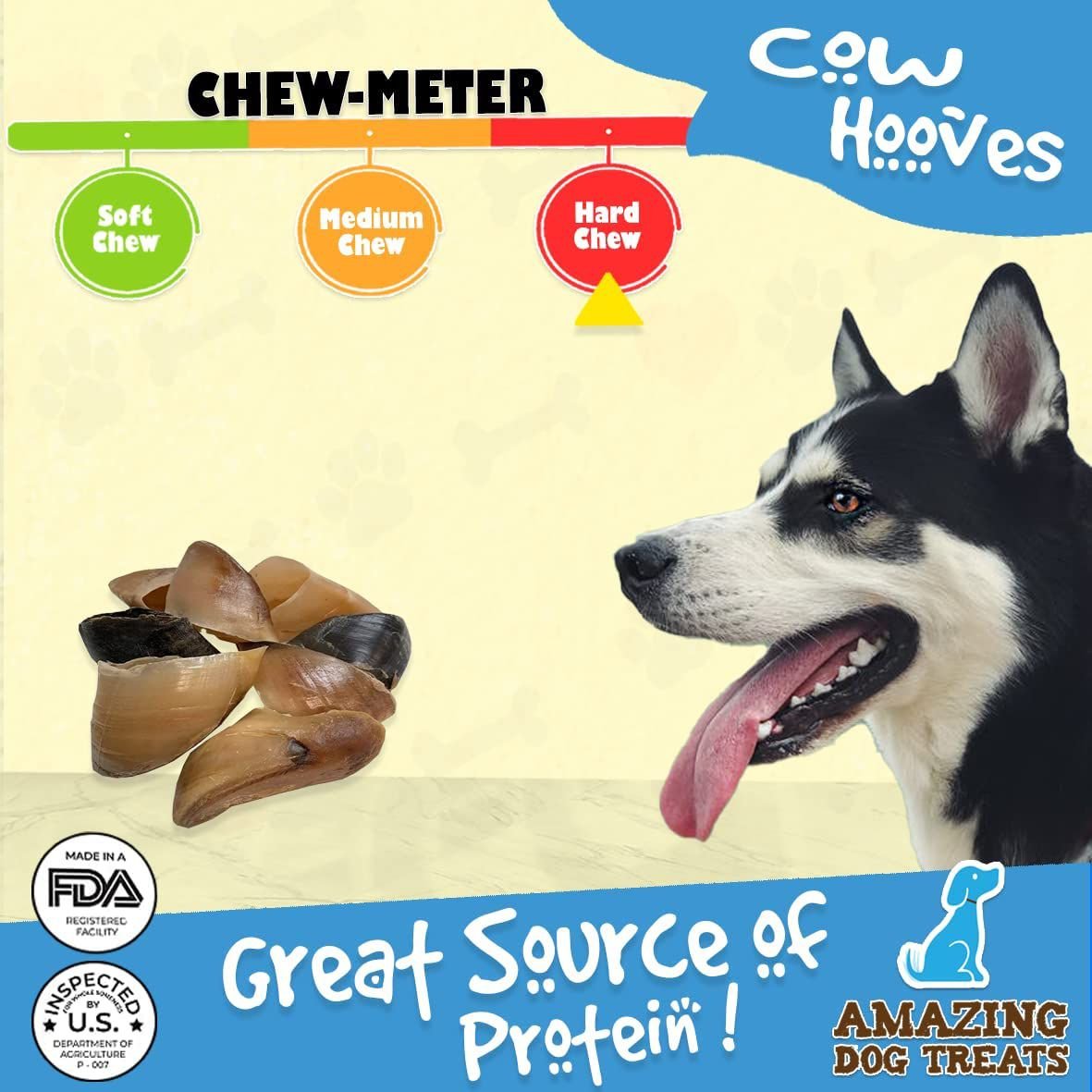 Amazing Dog Treats Cow Hooves Dog Treats