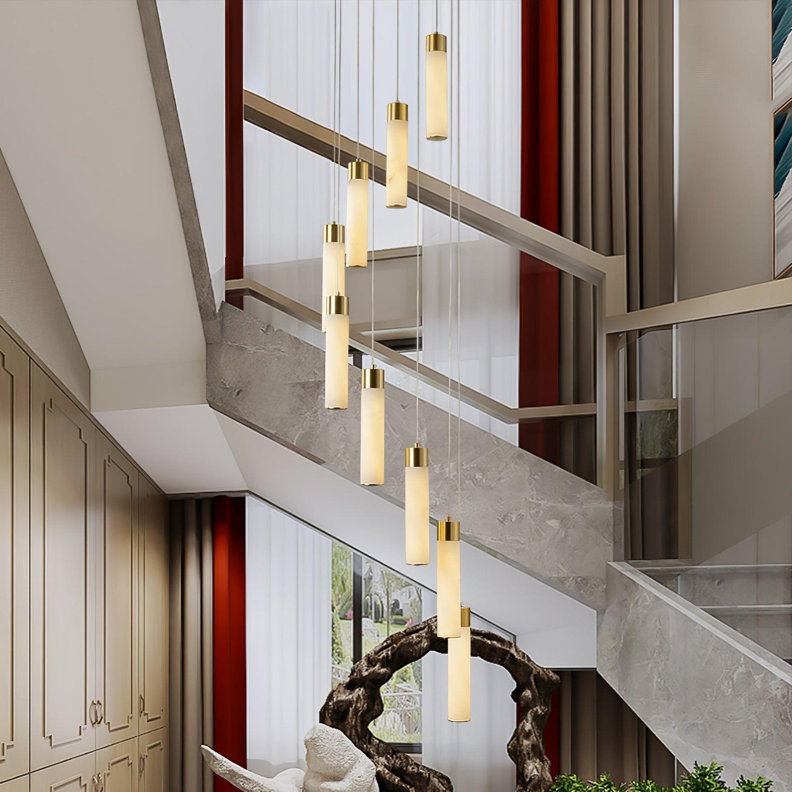 Celestial Alabaster Cascade Chandelier