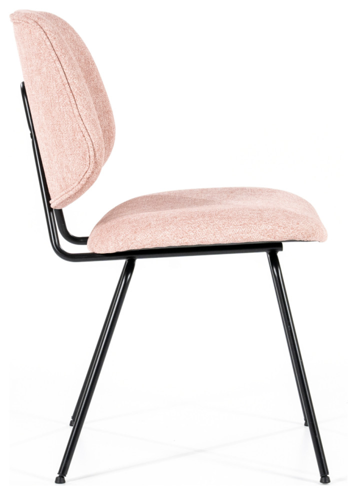 Pink Fletcher Dining Chair  Eleonora Lynn   Midcentury   Dining Chairs   by Luxury Furnitures  Houzz