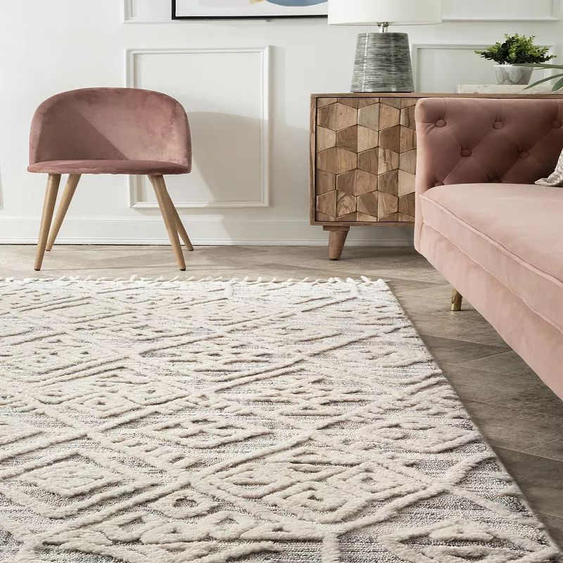 nuLoom Diamond Shaggy Deja Area Rug