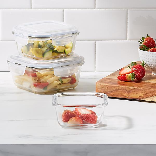 Borosilicate Glass Square Food Storage