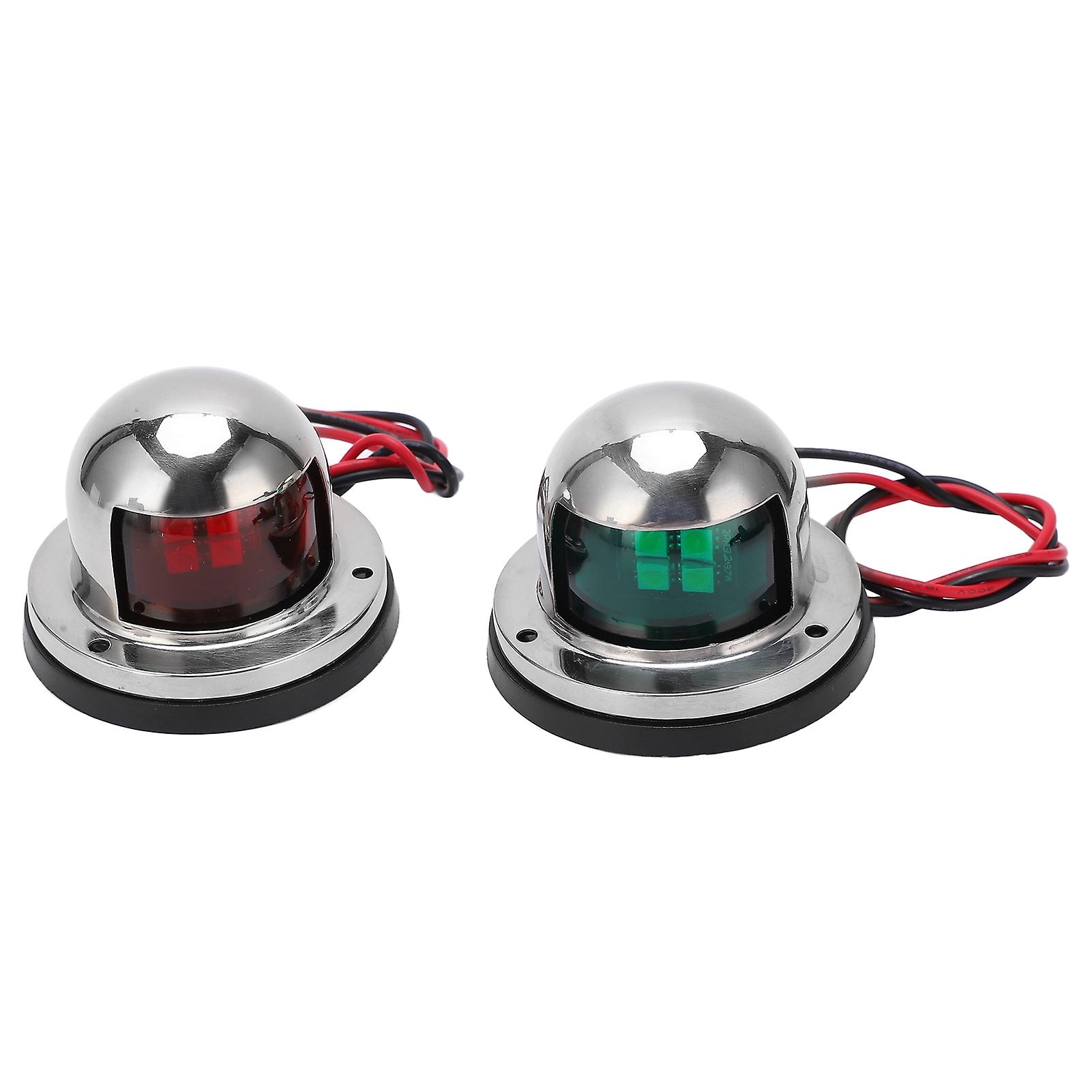 1 Pair/set 12v 24v Red Green Sailing Signal Light Marine Boat Led Bow Navigation Lamp Accessory