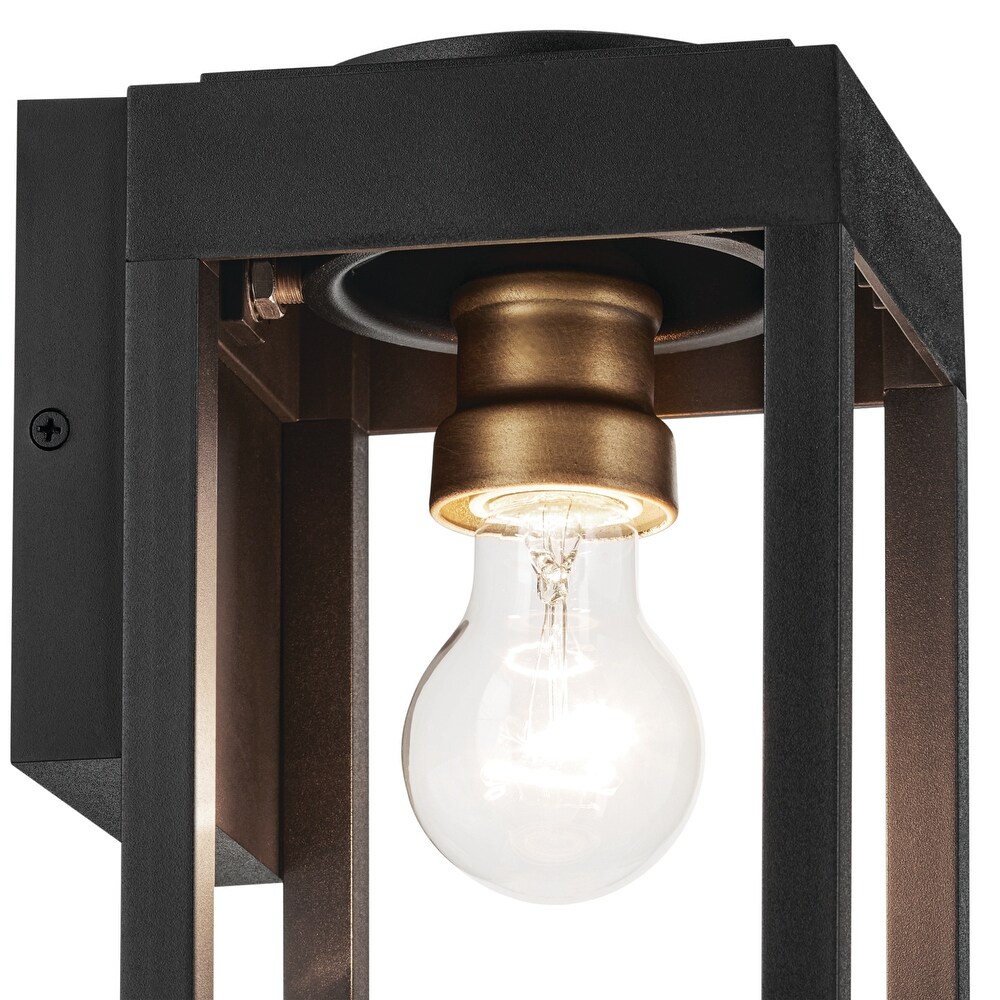 Kichler Lighting Hone 13 in. 1 Light Textured Black Outdoor Wall Sconce