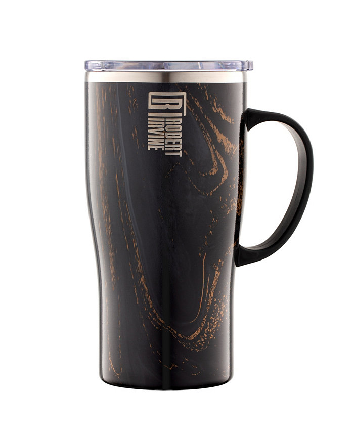 Cambridge Robert Irvine Black Geode Insulated Car Coffee Mug 20 oz