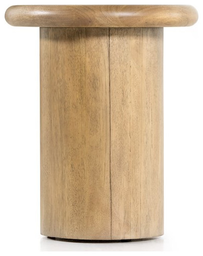 Damaris End Table Charcoal Parawood Solid   Modern   Side Tables And End Tables   by Virgil Stanis Design  Houzz