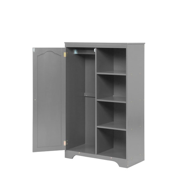 Nestfair Storage Armoire Cabinet With 3 Shelves - - 35865636