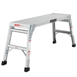 Tatayosi Medium Duty Portable Bench Folding Ladders Stool wNon-Slip Matb Capacity 225 LBS J-H-W134354572