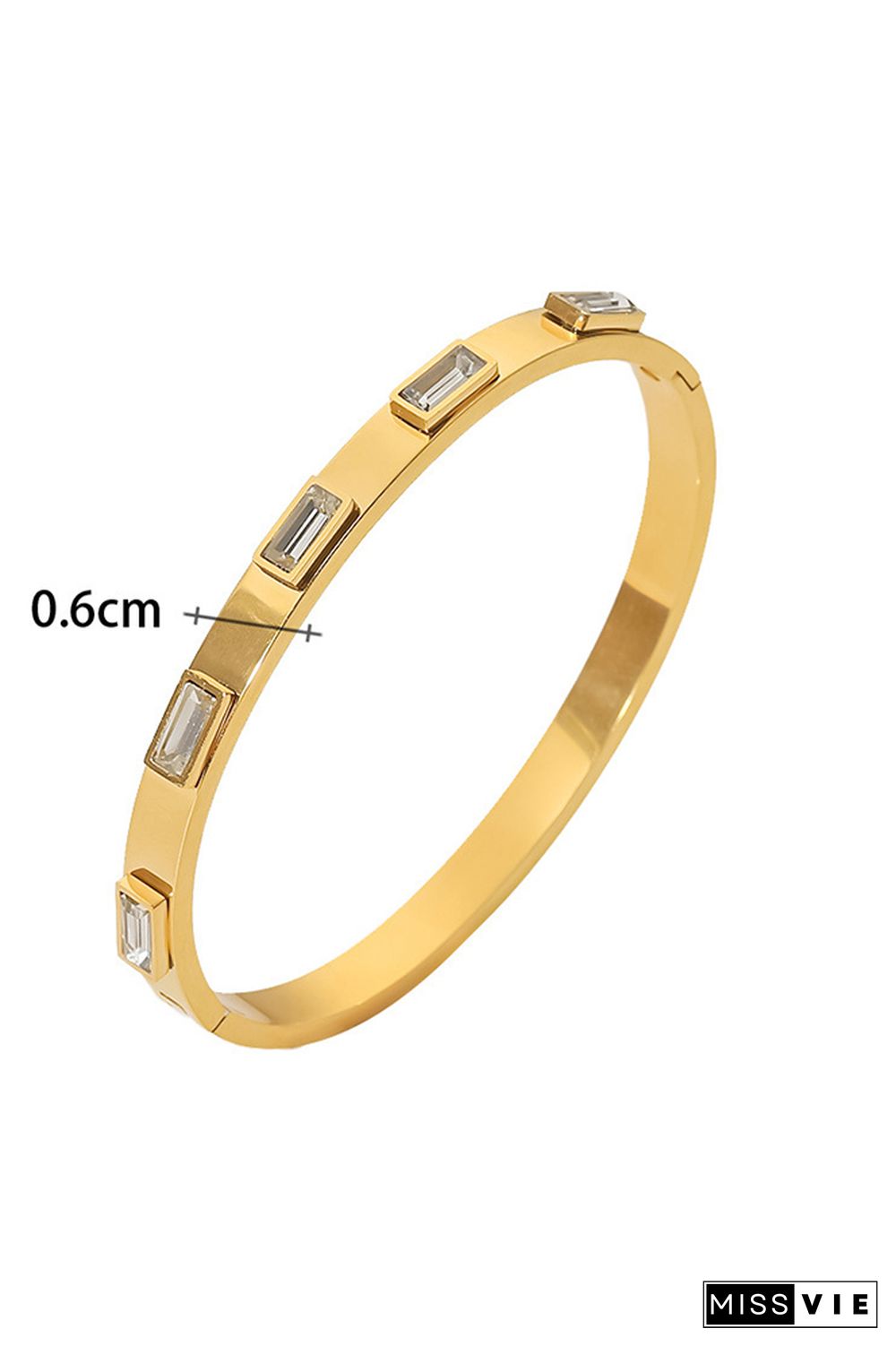 Gold Titanium Steel Bracelet MOQ 5pcs