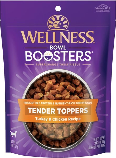 Wellness Bowl Boosters Tender Turkey and Chicken Dog Food Topper