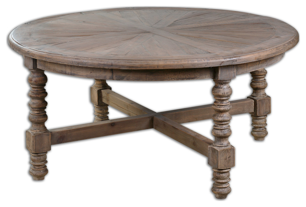 Uttermost 24345 Samuelle Wooden Coffee Table   Traditional   Coffee Tables   by GwG Outlet  Houzz