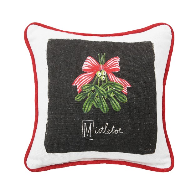 C amp f Home Mistletoe Alphabet Printed Throw Pillow