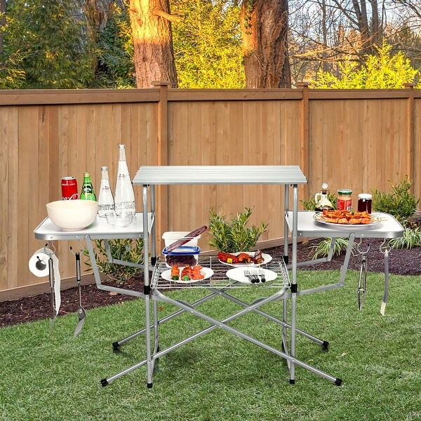 Folding Camping Table Portable Picnic Table with Carrying Bag