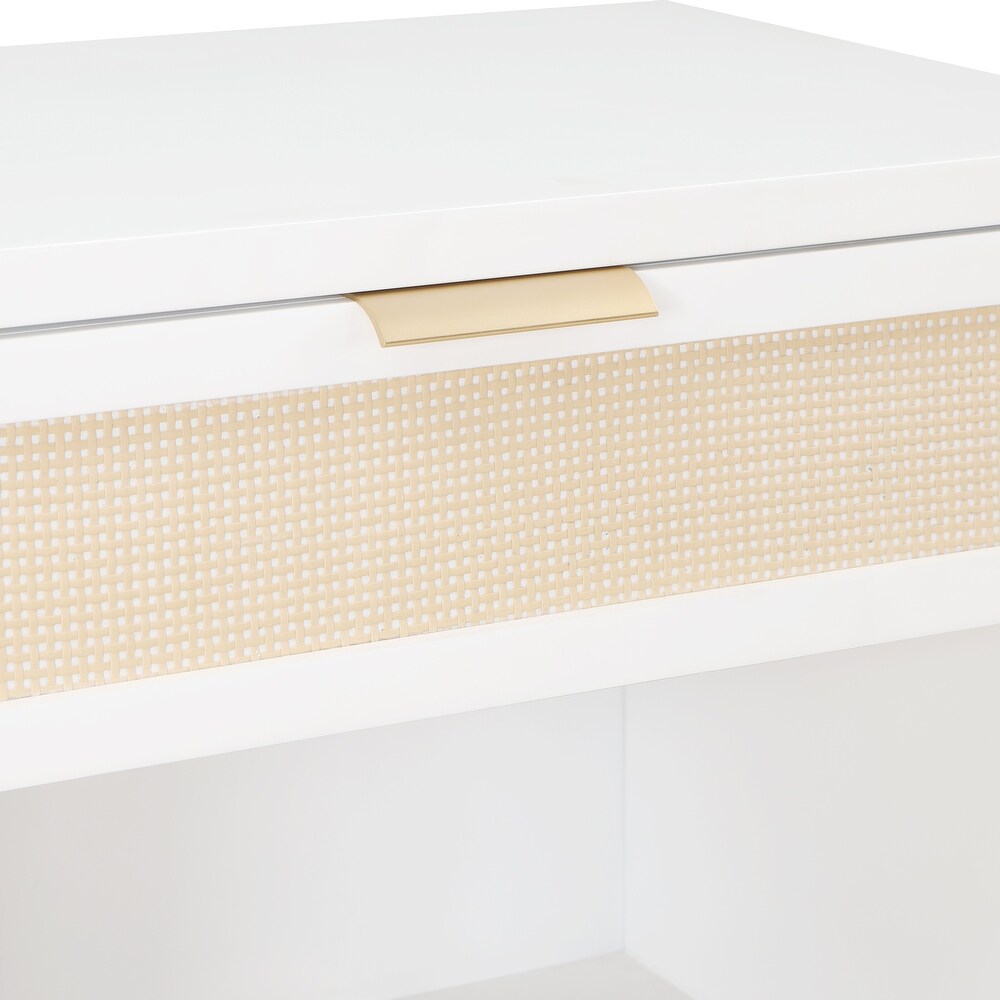 Brighten Cane 1 drawer Nightstand by Greyson Living