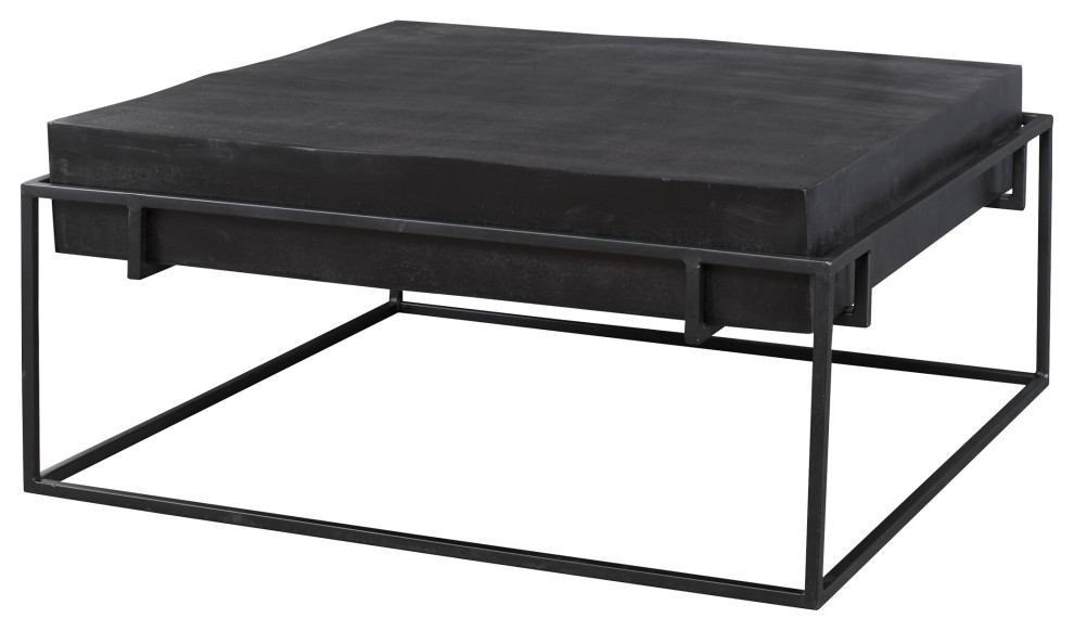 Telone Modern Black Coffee Table   Industrial   Coffee Tables   by Ownax  Houzz