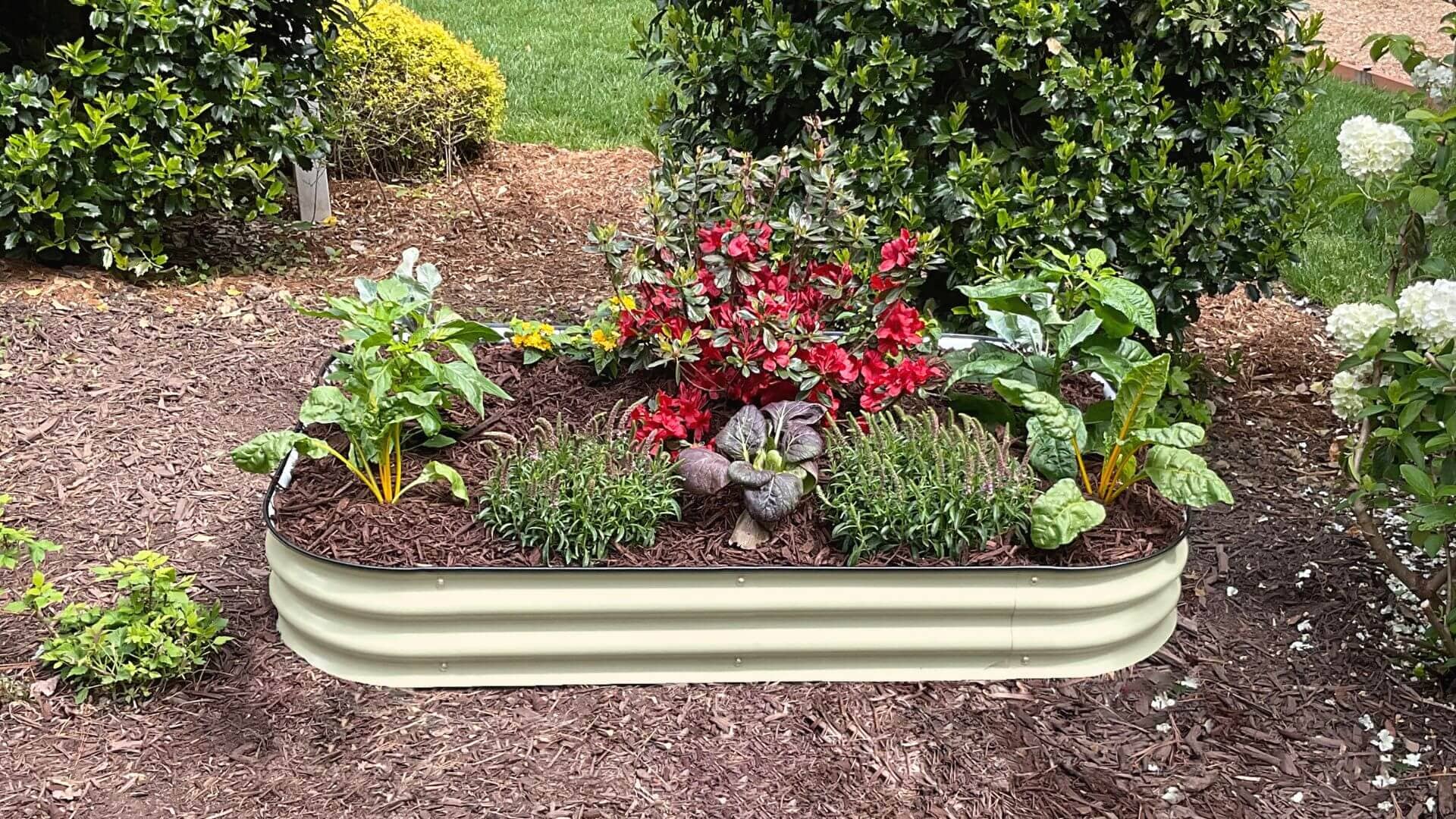 VegHerb's 6-in-1 Metal Raised Garden Bed - (8