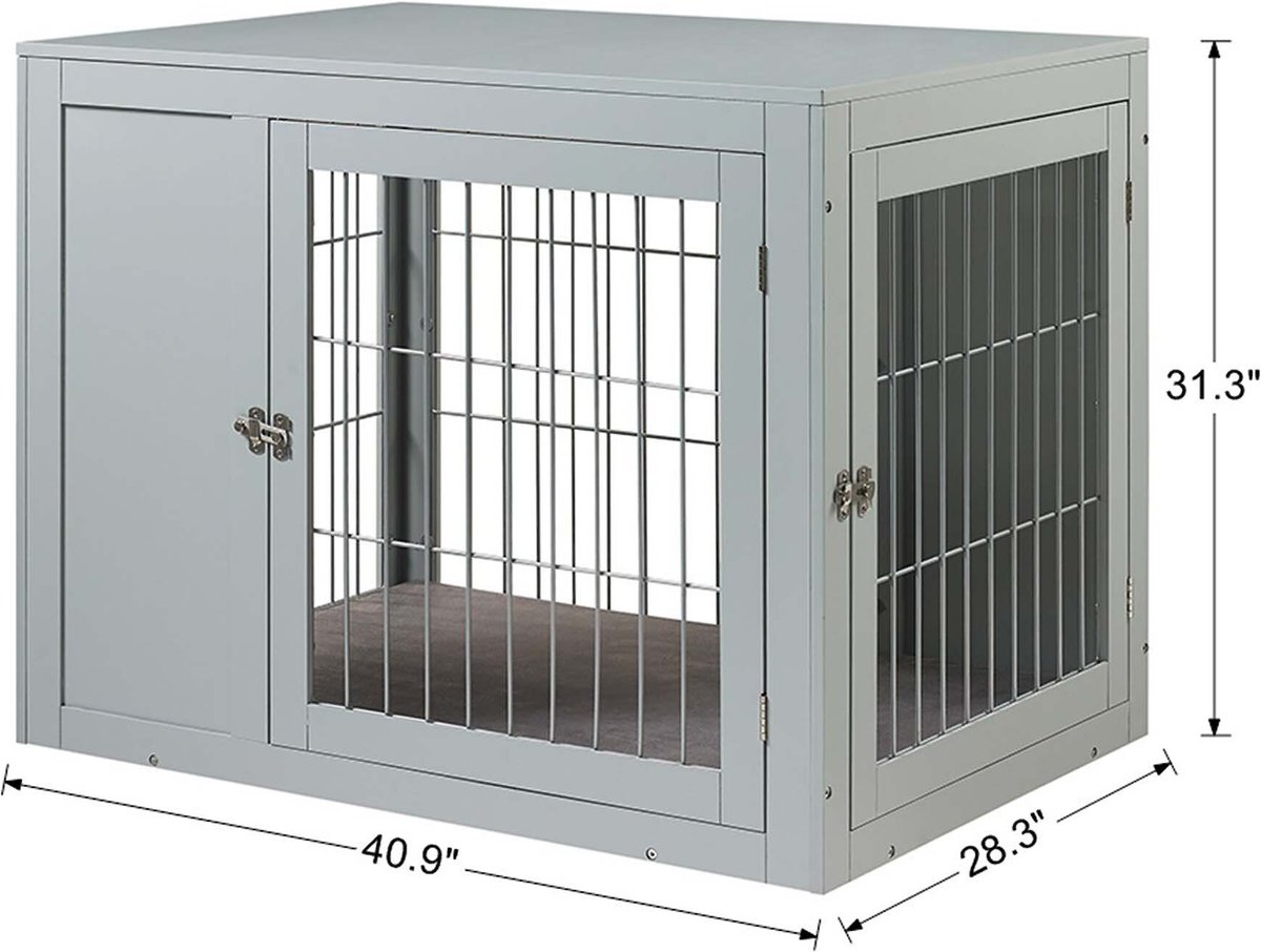 Unipaws Wooden Wire Furniture Style Dog Crate