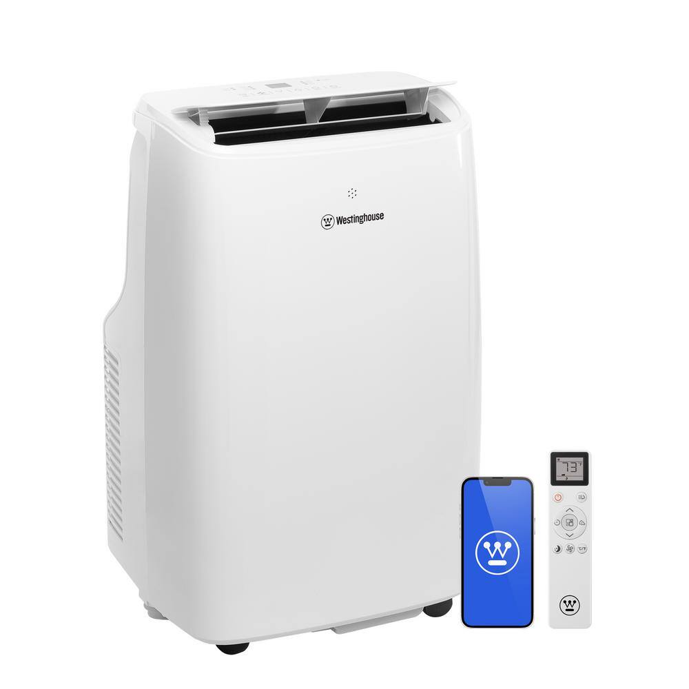 Westinghouse 8000 BTU (5200 BTU DOE Standard) Portable Air Conditioner 3-in-1 Operation For Rooms Up to 200 sq ft White WPac8000s