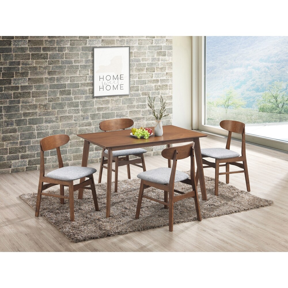 New Classic Furniture Melody 5 Piece Dining Set with Angular Leg