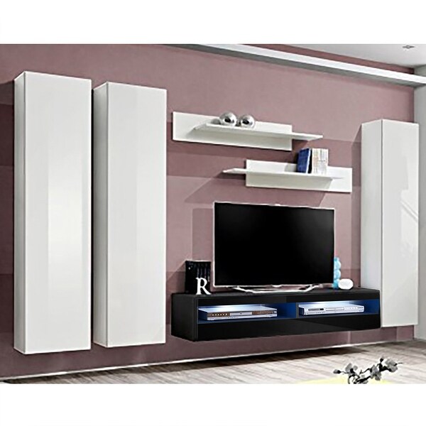 Fly CD1 35TV Wall Mounted Floating Modern Entertainment Center