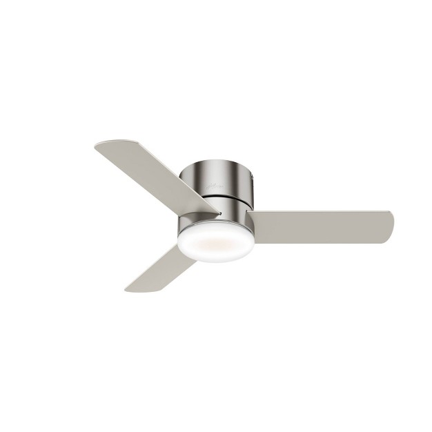 Minimus Low Profile Ceiling Fan With Remote includes Led Light Bulb Hunter Fan