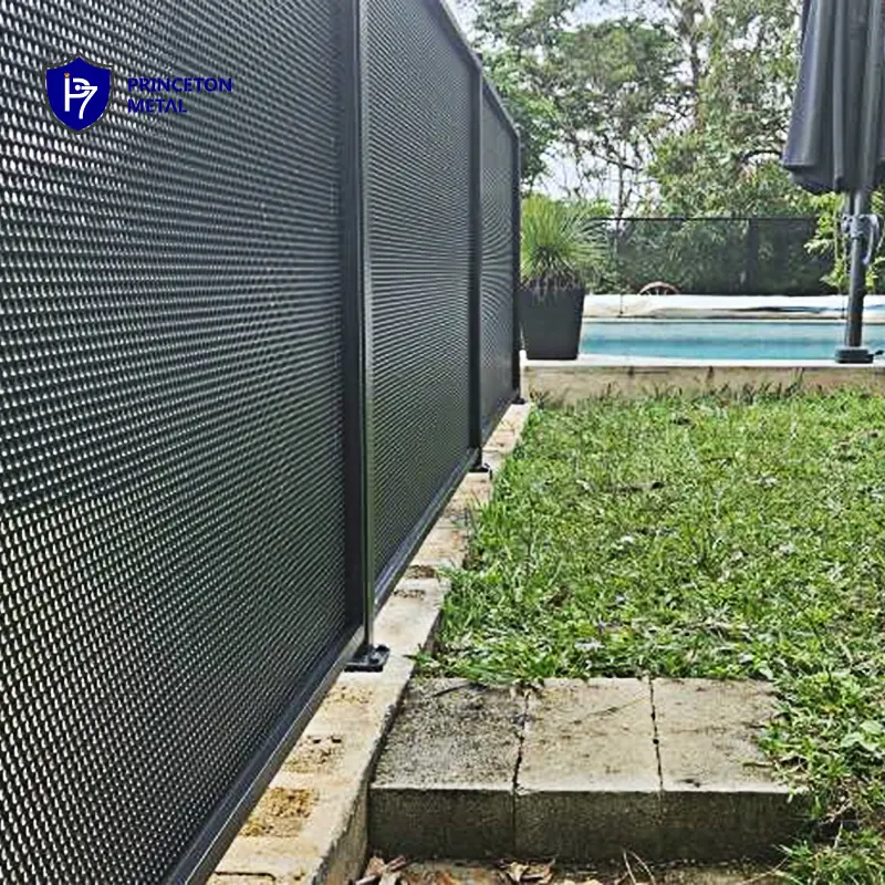 Project metal fencing screen AUS perf fencing perforated aluminium pool fence panel